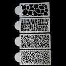 4 Pcs Cake Stencils Cake Decorating Stencils Mold Plastic Floral Templates Z5H5