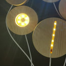 Wooden Base Night Light Crystal Ball Table Lamp Home Decor (125mm Warm) Newly