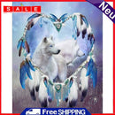 Dreamcatcher and Wolf 5D DIY Full Drill Diamond Painting Rhinestone Wall Picture