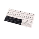 Removable Key Stickers for 37 49 54 61 88 Keys Electronic Keyboard Piano