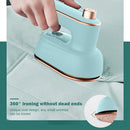 Mini Steam Iron Handheld Wet Dry Portable Garment Steamer (EU Light Blue)
