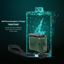 USB Phone Charger Emergency Hand Crank Power Generator for Camping Hiking Tool