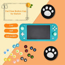 4pcs Cat Paw Silicone Thumb Grips for Nintendo Switch Controller (Blue)