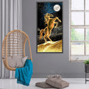 Golden Horse Full Round Diamond Painting DIY Mosaic Pictures Kit Home Decor Gift