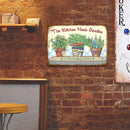 Fresh Herbs Retro Metal Plate Tin Sign Poster Plate Wall Art Decor Accessories