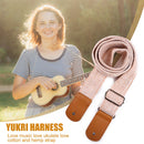 Guitar Strap Anti Slip Bass Ukulele Shoulder Belt Musical Parts (Beige) Newly
