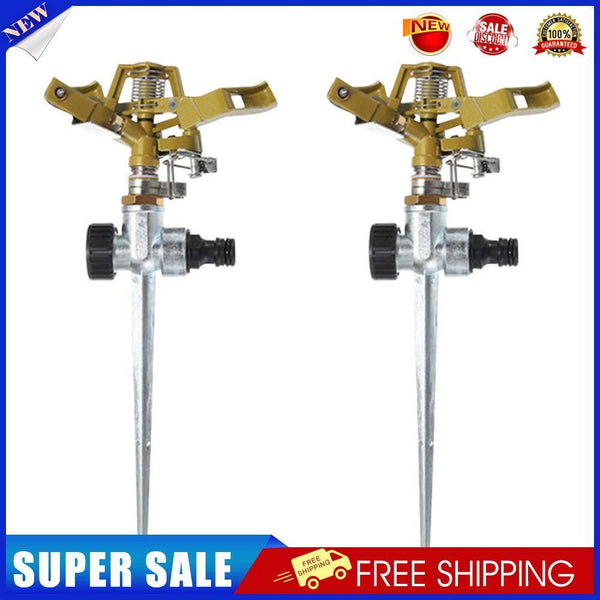 Adjustable Rotate Watering Sprinkler Garden Metal Irrigation System (2pcs)