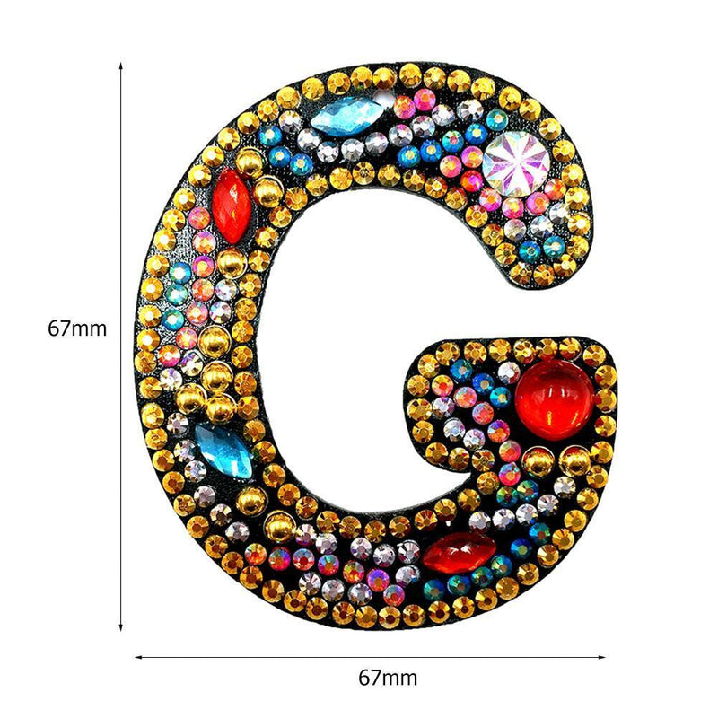 DIY Key Chain Diamond Painting Letters Women Bag Keyring Pendant Gift (G) Newly