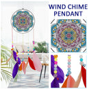 DIY Diamond Painting Acrylic Wind Chime Pendant Crafts Art Decor (Mandala) Newly