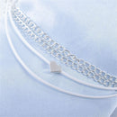 Foot Jewelry Beach Summer Women Chain Love Heart Bracelet Multilayer Ankle