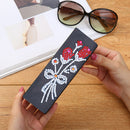 DIY Diamond Painting Leather Sunglasses Storage Box Eyeglasses Holder Organizer