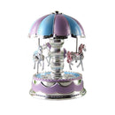 LED Light Merry-Go-Round Music Box Christmas Birthday Gift Toys Carousel Newly