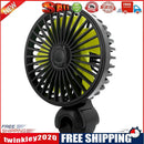 USB Car Fan for Back Seat Headrest 3 Speeds Summer Air Circulator Cooler