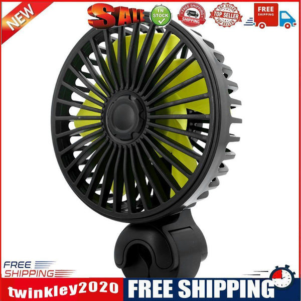 USB Car Fan for Back Seat Headrest 3 Speeds Summer Air Circulator Cooler