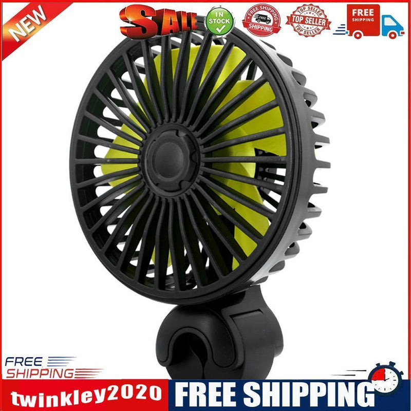 USB Car Fan for Back Seat Headrest 3 Speeds Summer Air Circulator Cooler