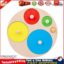 Geometric Hand Grabbing Board Wooden Jigsaw Children Educational Toys (C) Newly