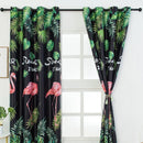 Pink Birds Printed Home Blackout Curtains Bedroom Windows Decorative Drapes