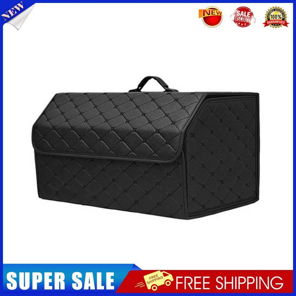 Car Trunk Organizer Multiuse Tools Storage Bag (Large Black+Black Line)