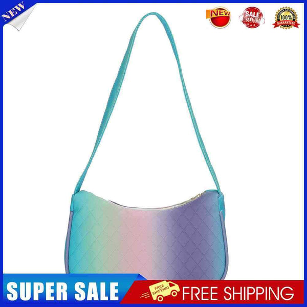 #A Fashion Gradient Women Shoulder Bags PU Leather Female Purse Armpit Handbag T