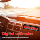 3 in 1 Precision Digital Clock Car Thermometer Battery Voltage Monitor Meter