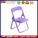 Mini Mobile Tablet Holder Creative Folding Chair Table Desktop Cell Phone Stand