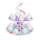 2 Layers Easter Egg Tray Party Dessert Cupcake Display Holder (A Bunny)