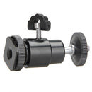 360° Rotate Hotshoe Bracket Ballhead Stand 1/4" Screw DSLR Camera Newly