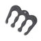 24pcs 6/8/24 Pin Cable Comb for 3.0-3.6mm PC Power Cables Wiring (Black)