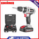 NELNISSA ordless screwdriver Set with 18V Li-Ion batteries and accessories Set