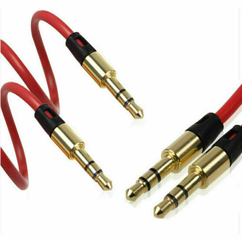 3.5mm Jack Male to Male Stereo Headphone Car Aux Audio O0I7 Extension UKPL O5N2