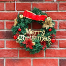 Bow-knot Christmas Wreath Garland Ornament Wall Hanging Christmas Decorations