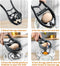 White Separator Food Grade Handheld Egg Opener Egg Cracker Egg Separator Tool