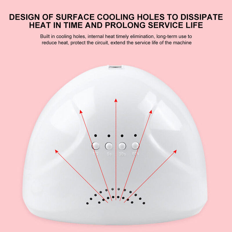 48W 4-Gear Timing UV LED Lamp Manicure Phototherapy Nail Polish Dryer Lights