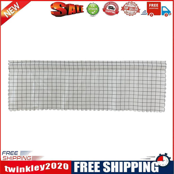 Short Curtain Shading Curtains Home Decor for Window Screen (White Grid)