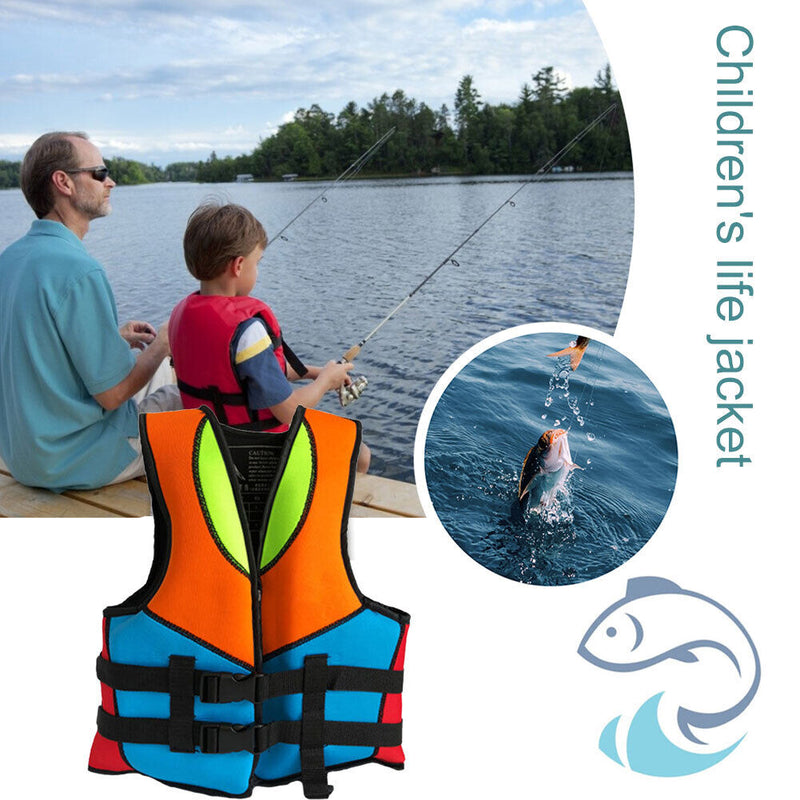 Swimming Boating Sailing Water Sports Safety Vest for Kids Life Jacket (L)