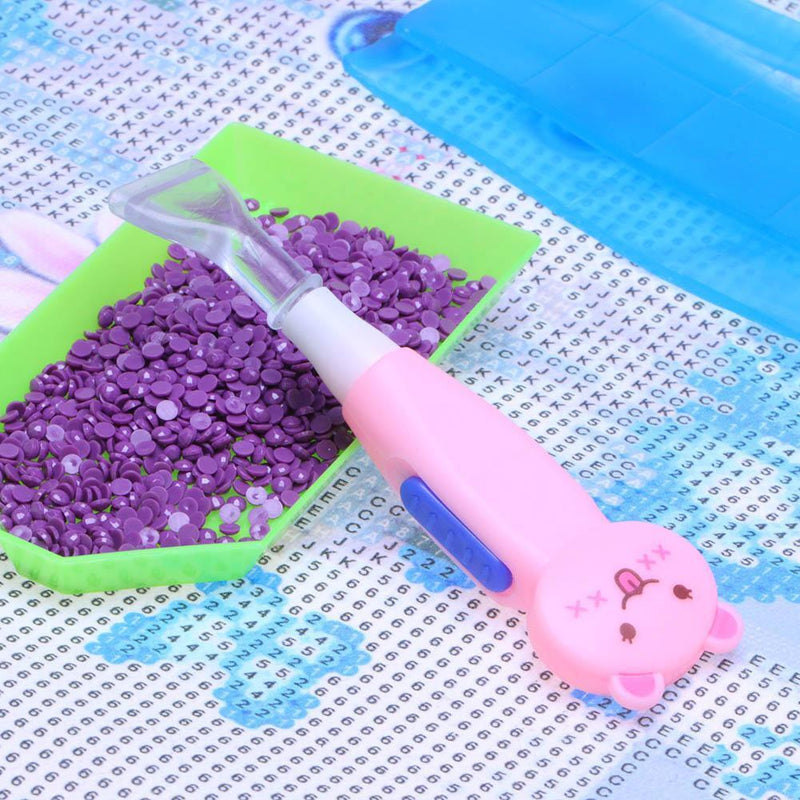 5D DIY Diamond Painting Cross Stitch Art Point Drill Pen with Light(Cat)