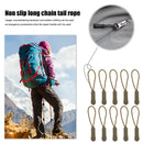 10x Zipper Puller End Rope Replacement Backpack Fix Cord (Army Green)  Newly