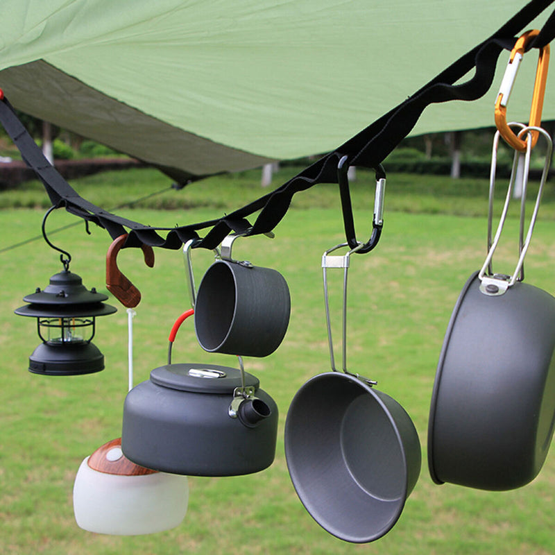 Outdoor Camping Lanyard Hanger 6.5ft Hanging Rope for Bags Lantern Lamp
