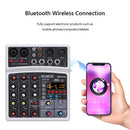 Audio Mixer Bluetooth-compatible Sound Mixing Console Home KTV Sound Card (