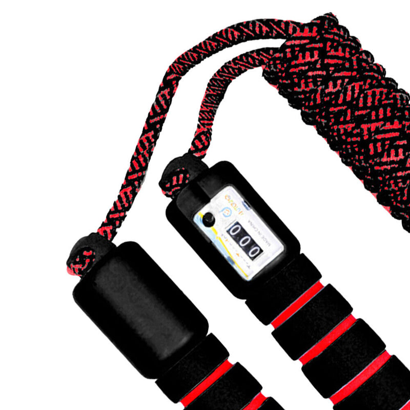 Children Skipping Rope with Counter Jumping Ropes Sports Equipment (Black) Newly