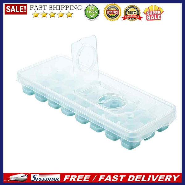 Ice Cube Tray Flip Cover Ice Cube Maker Molds for Refrigerator Kitchen Acce
