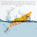Squid Bait Wooden Shrimp Jig Hook Fishing Octopus Cuttlefish Artificial Lures