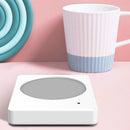 220V Cup Mug Warmer Automatic Constant Temperature Heating Coaster (White)