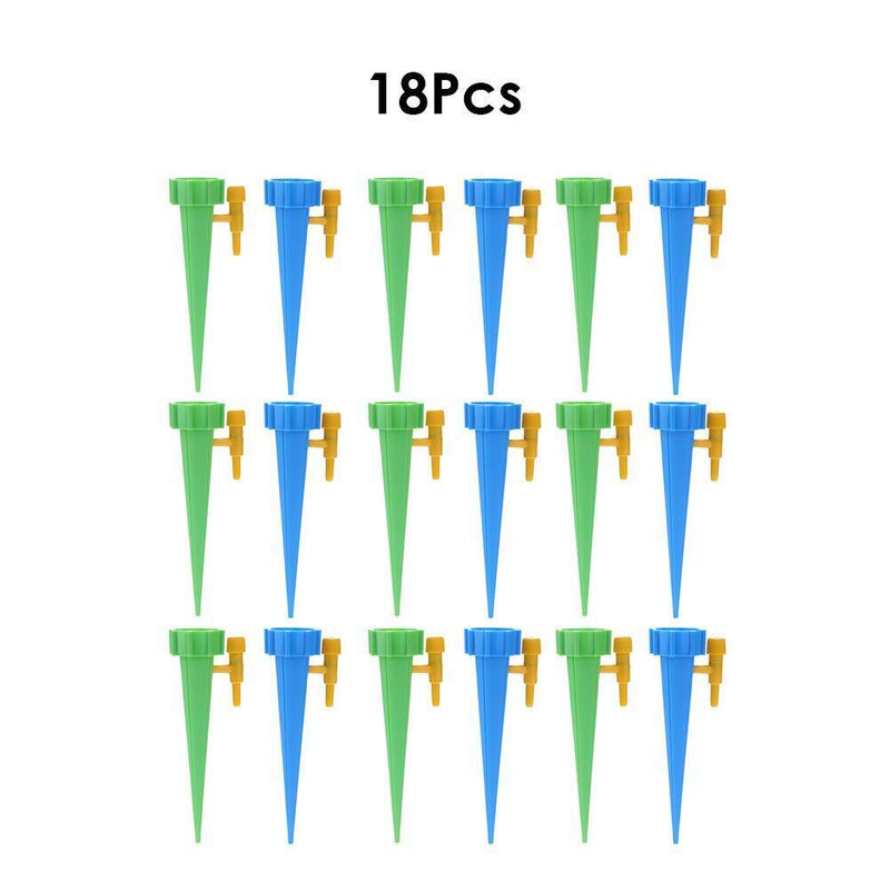 Drip Irrigation Automatic Watering Spike for Plants (18pcs Mixed Color)