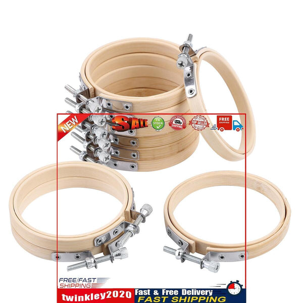 Embroidery Hoops Set 10 Pieces 3 inch Cross Stitch Hoop Ring for Art Craft Newly