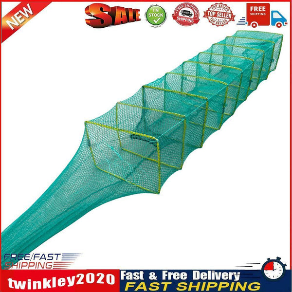 Portable Fishing Net Lobster Cage Foldable Crab Fish Catcher Trap (No.2) Newly
