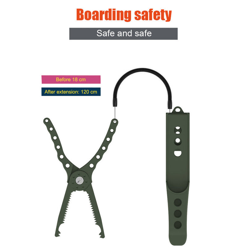 Fishing Tongs Gripper Cutter Plier Lip Controller Live Fishing Buckle Clamp