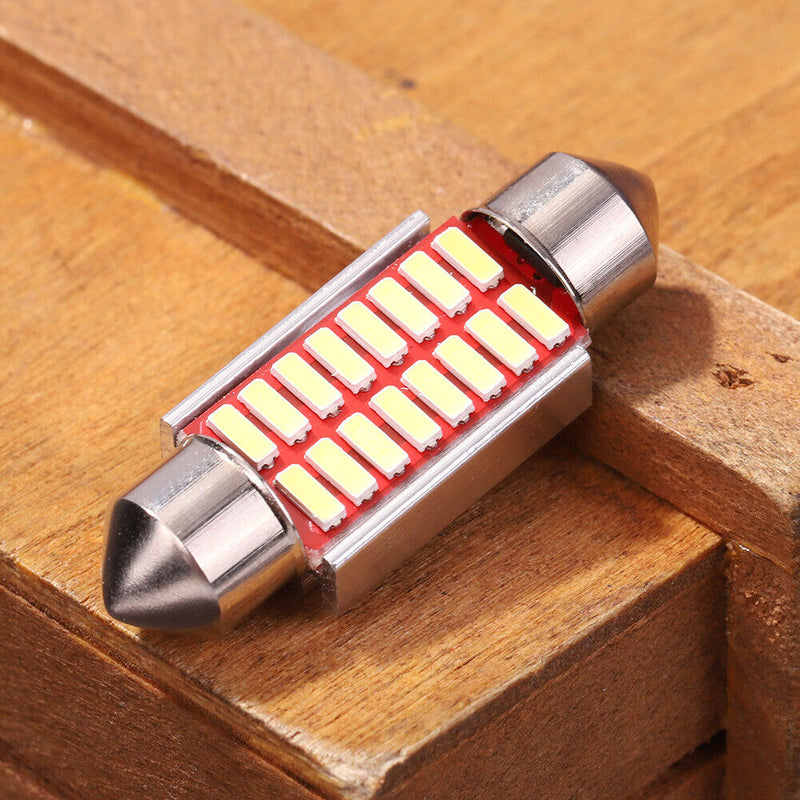 Festoon Base LED Car Bulb 31mm 36mm 6000K 4014 SMD Canbus Reading Dome Lamp Bulb