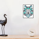 14CT Partial Cross Stitch Wolf Counted DIY Embroidery Needlework Animal Wall Art