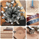 20pcs Manual Leather Craft Stamping Carving Embossing Beveler Stamping Tools .